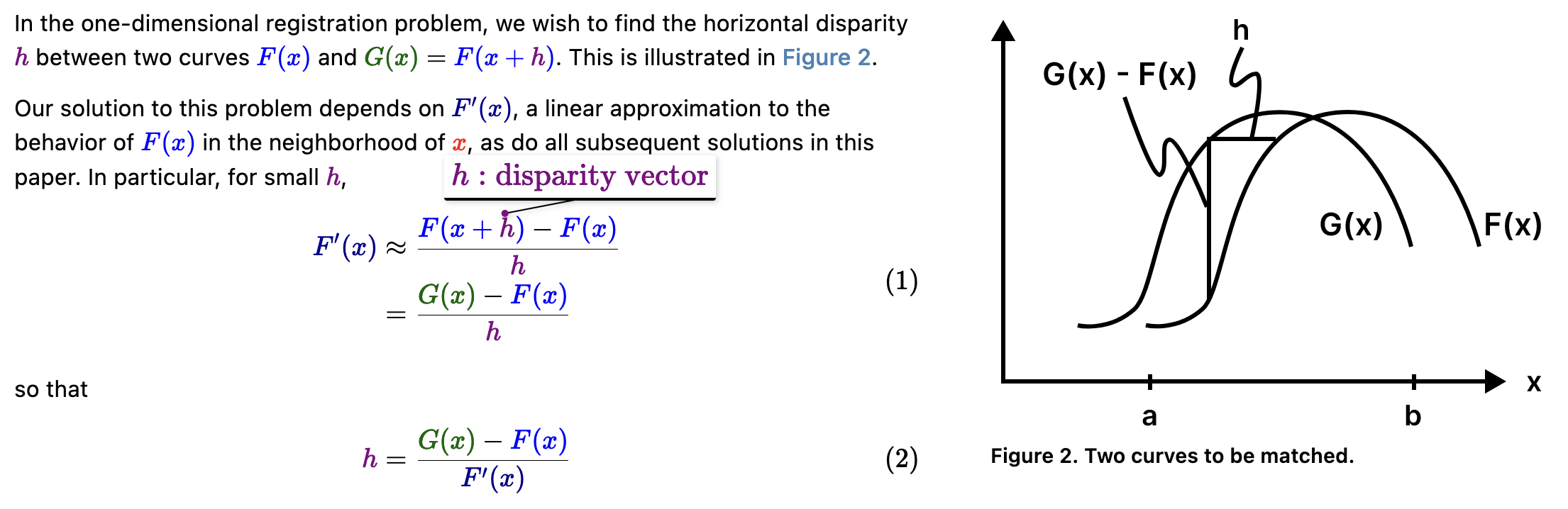 Screenshot of a Living Papers article with semantically colored equations. A colored variable has a tooltip with the description  There is a related line graph in the sidebar.